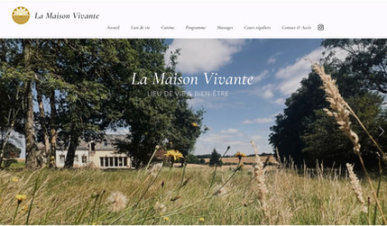 La Maison Vivante: Refonte de site