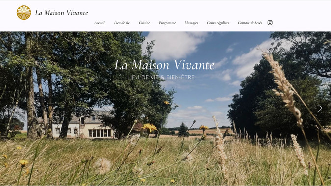 La Maison Vivante: Refonte de site