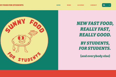 SUNNY FOOD FOR STUDENTS: Design du site