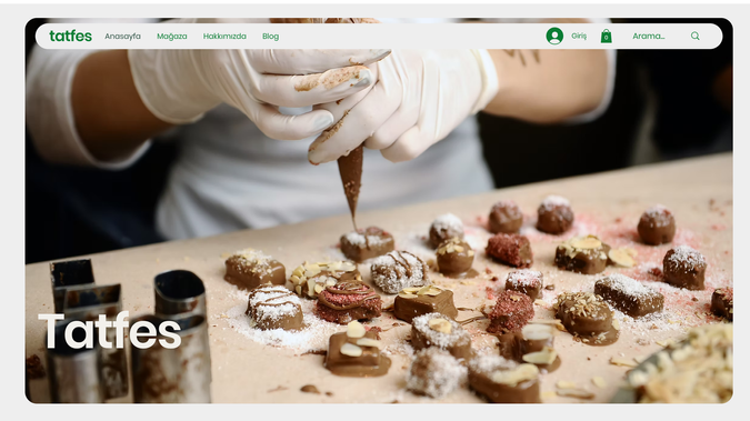 Tatfes | Seçkin Lezzetler.: Donuk tatlı ve sandviç, kahve üretimi yapan firmaya hazırlamış olduğum e-ticaret tabanlı tasarım ve site.
