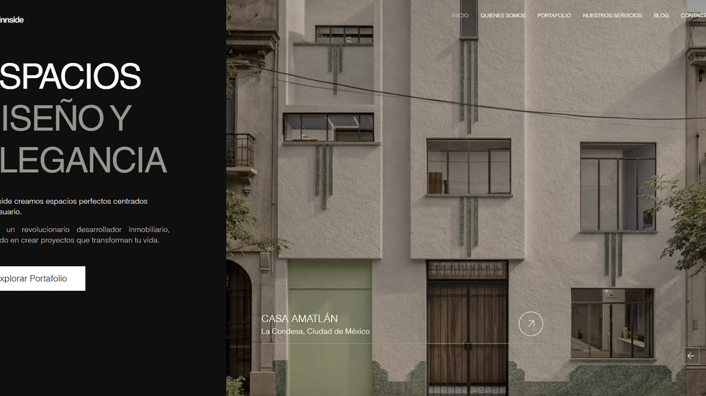 Innside: Sitio profesional de bienes inmuebles