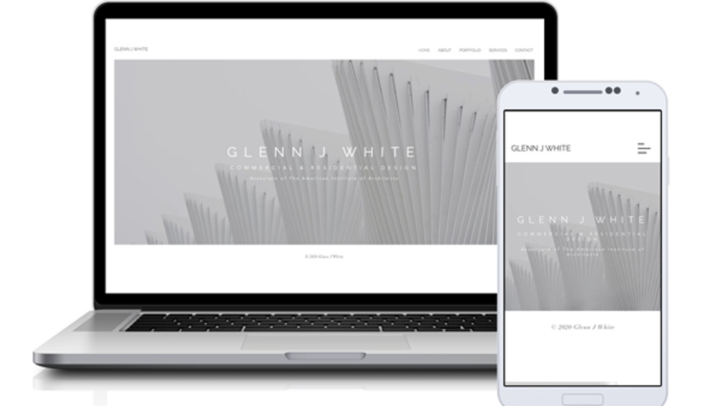 Glenn J White: Website design