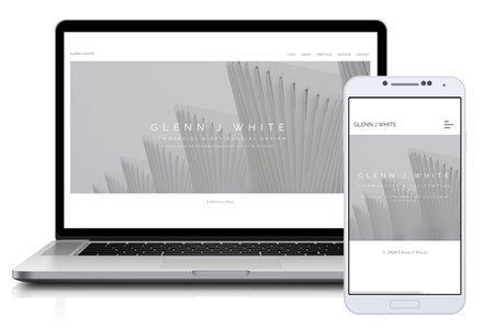 Glenn J White: Website design