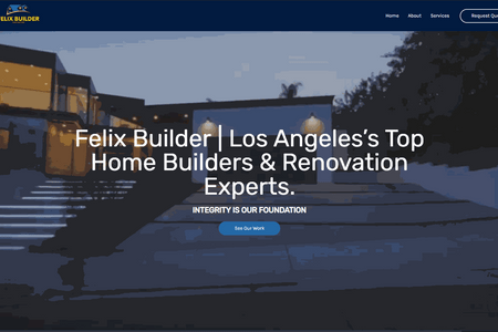 Felix Builder | Editor X - Built From Scratch: A project portfolio site, that includes automatic mobile optimization, lead capture, and testimonial display and intake. 