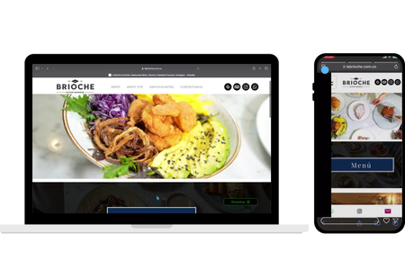 La Brioche: Sitio web de restaurante, WIX Menú