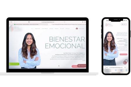 Psi. Maria Paula Segura: Web site con reservas en línea. WIX Studio.