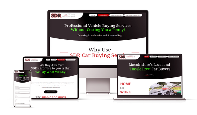 SDR Auto Car Buying Service: A full website build on WIX Studio