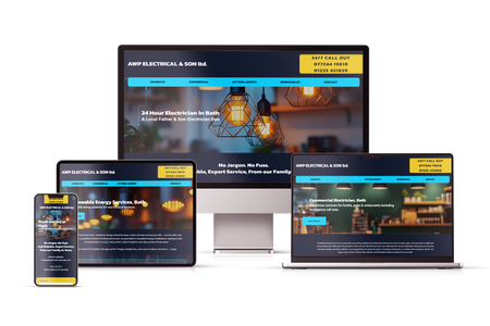 AWP Electrical: A full redesign on the WIX Studio with SEO 