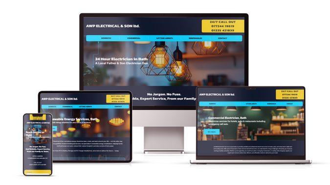AWP Electrical: A full redesign on the WIX Studio with SEO 