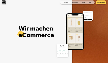 biM eCommerce: Positionierung, Webdesign, SEO und Google Werbung