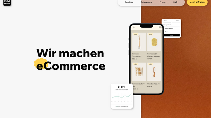 biM eCommerce: Positionierung, Webdesign, SEO und Google Werbung