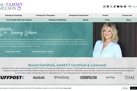 Dr. Tammy Nelson: Professional Website Design & Mobile App Development for Relationship Psychologist 