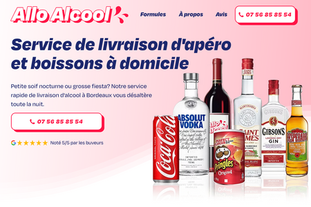 Allo Alcool: Service de livraison d'alcool à domicile
