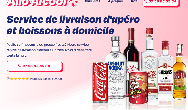 Allo Alcool: Service de livraison d'alcool à domicile