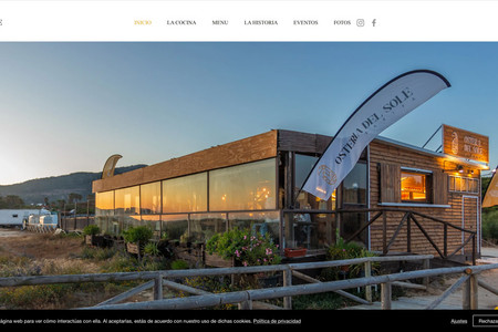 Osteria del Sole: Sito vetrina per Ristorante italiano a Tarifa (Spain) Disegno + gestione dei contenuti del MENU - Sito Multilingue. Spain