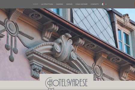 Hotel di Varese: Sito web classico per Hotel 4 stelle a Varese (VA), in due lingue.