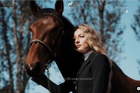 Jacquarde: E-commerce di abbigliamento Luxury per l'Equitazione. Logo design, webdesign, blog magazine, automazioni. 