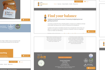 Life Equilibrium : Website redesign:

Graphic design
Content support
Mobile responsiveness
Email configuration
Email campaign setup
Added new service pages
Redesigned pages to be inline with new services
