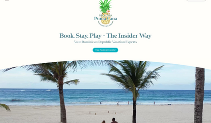 Mr & Mrs Punta Cana: Semi-custom template customization