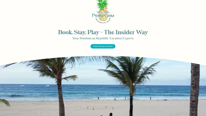 Mr & Mrs Punta Cana: Semi-custom template customization