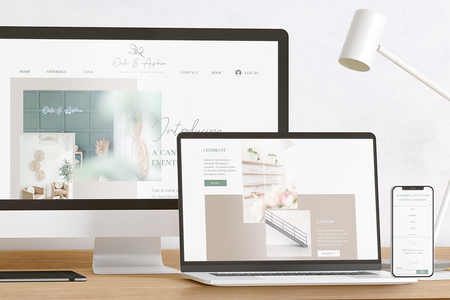 Oak & Ashe: Oak & Ashe is a boutique venue in South Florida that needed a website to embody their modern aesthetic. Creative Compass designed the website with this in mind while providing messaging and an integrated booking platform.