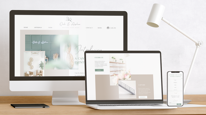 Oak & Ashe: Oak & Ashe is a boutique venue in South Florida that needed a website to embody their modern aesthetic. Creative Compass designed the website with this in mind while providing messaging and an integrated booking platform.