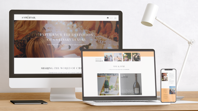 A Vine Affair: A Vine Affair (AVA) was ready to elevate and expand its brand to showcase its champagne and caviar concierge services as well as its travel division, Le Voyage. Creative Compass re-branded AVA based on the heart of their purpose; the Champagne grape leaf. Services also included a robust custom website with membership and travel booking applications. 

SERVICES:
Web Design, Logo Design, Content Writing, SEO