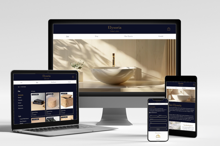 Elysoria: Elysoria ist ein innovatives Startup, das sich auf den Handel mit hochwertigen Keramik- und Natursteinwaschbecken spezialisiert hat. Für Elysoria haben wir einen modernen und ansprechenden Webshop entwickelt, der durch ein elegantes Design, einfache Navigation und optimale Funktionalität überzeugt. Perfekt, um Kunden ein einzigartiges Einkaufserlebnis zu bieten!