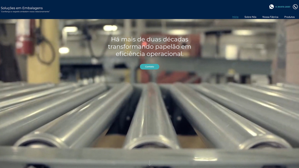 PDV Embalagens: Projeto Institucional desenvolvido para a fábrica PDV Embalagens.
INCLUI:
✅Desenvolvimento
✅Suporte 24h
✅E-mail Corporativo
✅Atualização Mensal
✅Servidor
✅Hospedagem
✅Domínio
✅SEO