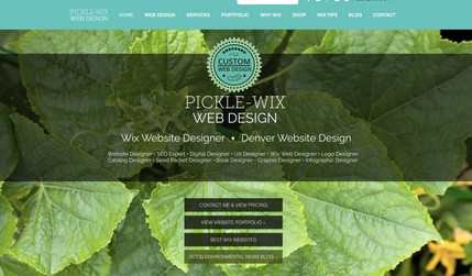 Picklewix.com: Wix Designer Portfolio website showcasing the work of one of the best Wix Designers you can hire! Also offering Logo Design, Graphic Design and SEO. 