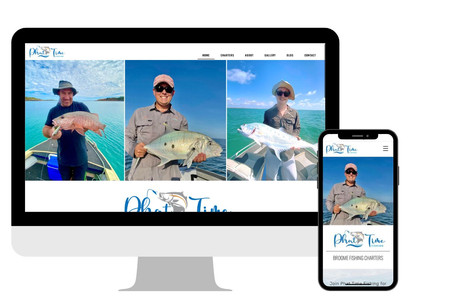 Phat Time Fishing: Full site redesign with on page SEO with the target of "Broome Fishing Charters" as the keyword / phrase target.