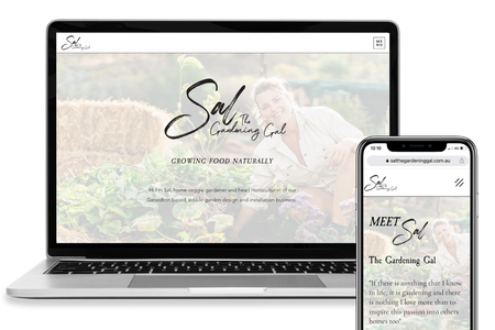 Sal The Gardening Gal: Full Website Redesign