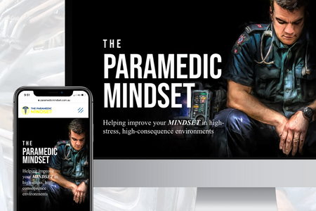Paramedic Mindset: Full website redesign with added pages, embedded audio recordings, added video features.