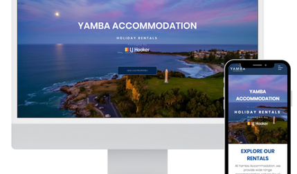 Yamba Accommodation: Brand new holiday rental website with large CMS to handle holiday property listings with ease of adding and removing listings on a regular basis.