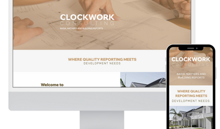 Clockwork Consulting: Brand new website build for a building consulting company who specialise in producing detailed BASIX and NatHERS reports, ensuring your projects align with sustainability benchmarks.