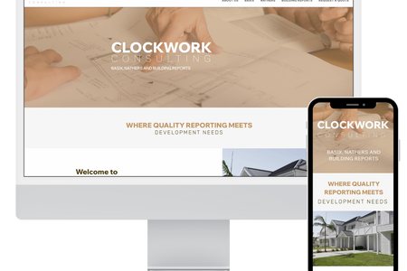 Clockwork Consulting: Brand new website build for a building consulting company who specialise in producing detailed BASIX and NatHERS reports, ensuring your projects align with sustainability benchmarks.