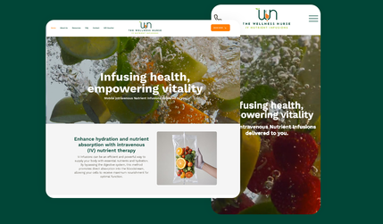 The Wellness Nurse: Wix Studio website for IV infusions can be an efficient and powerful way to supply your body with essential nutrients and hydration.