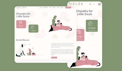 ELSA: Wix Studio Site for ELSA,NGO providing veterinary care, safe foster homes for animals in need.