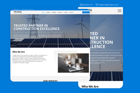 TruEdge: Wix Studio Site for TruEdge Solutions Construction Management consulting and data analytics services for the construction & engineering industry.
