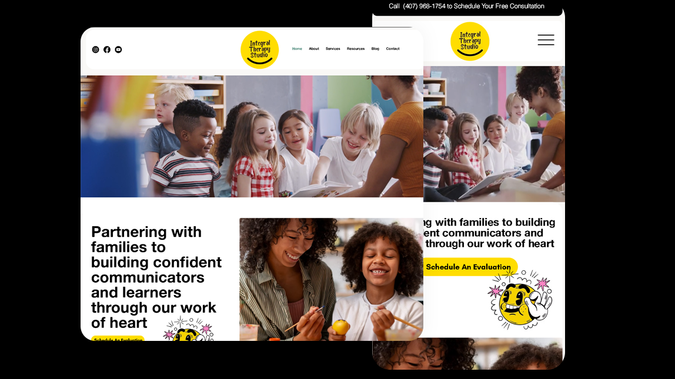 Integral Therapy: Wix Studio Site for Integral Therapy - Partnering with families to building confident communicators and learners through our work of heart