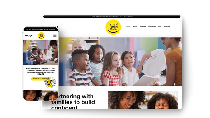 Integral Therapy: Wix Studio Site for Integral Therapy - Partnering with families to building confident communicators and learners through our work of heart