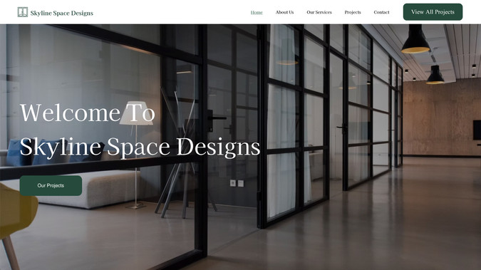 Skyline Space : Project Overview:

For Skyline Space Designs, Social Fly Services crafted a bold and structured website design that mirrors the precision and creativity of architectural thinking. Unlike a soft, emotional photography layout, this design emphasizes geometry, balance, and strong visual composition to reflect the brand’s expertise in spatial design.

The homepage is strategically structured with sharp sectional divisions, impactful project imagery, and confident typography that communicates authority in the design industry. The layout creates a sense of scale and depth, aligning with the architectural nature of the business.

Project showcases were designed with a clean grid system, allowing visitors to explore interior and architectural works in a highly organized manner. The use of negative space, alignment, and visual rhythm reinforces professionalism while keeping the interface modern and refined.

The overall design direction positions Skyline Space Designs as contemporary, detail-oriented, and premium - delivering a digital presence that reflects the sophistication of the spaces they create.