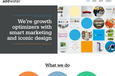 Addwater X: Our first Wix Studio project for Addwater included our mixture of our Apple-heritage marketing thinking combined with smart AI tools usage.