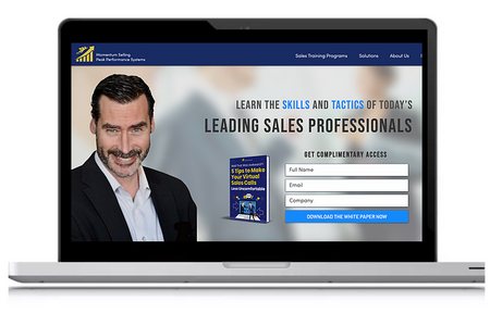 momentumselling: Consulting firm website with custom visuals and advanced features.