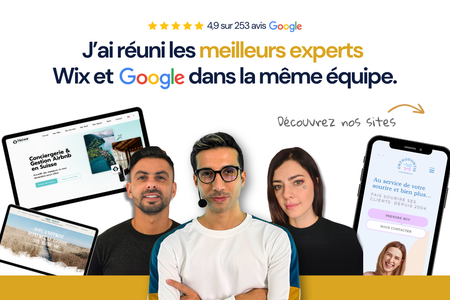 Découvrez notre agence: Être la 1ère Agence Wix de France ne suffit pas, il faut le prouver sur CHAQUE projet client. Comment ? En apportant des résultats concrets.  

La Wix Factory est composée d'une équipe d'experts en design Wix, référencement Wix et même, d'une équipe d'assistance Wix 7J/7 !  

En quelques mots : le paradis d'un utilisateur Wix qui souhaite passer son activité à la vitesse supérieure.