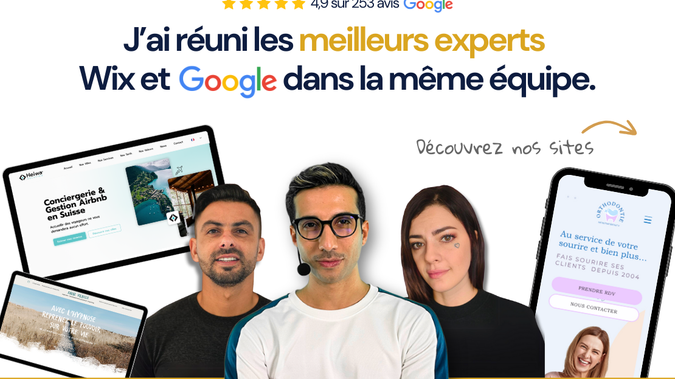 Découvrez notre agence: Être la 1ère Agence Wix de France ne suffit pas, il faut le prouver sur CHAQUE projet client. Comment ? En apportant des résultats concrets.  

La Wix Factory est composée d'une équipe d'experts en design Wix, référencement Wix et même, d'une équipe d'assistance Wix 7J/7 !  

En quelques mots : le paradis d'un utilisateur Wix qui souhaite passer son activité à la vitesse supérieure.
