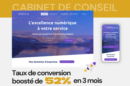 Cabinet de conseil: Taux de conversion boosté de 52% en 3 mois