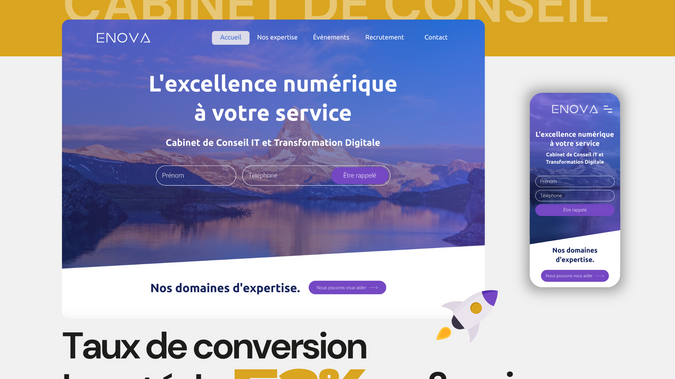 Cabinet de conseil: Taux de conversion boosté de 52% en 3 mois