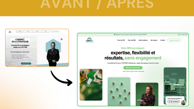 Cabinet conseil TPE PME - RH & Stratégie: Un site alliant professionnel & dynamisme