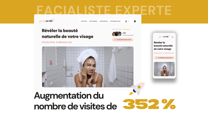 Facialiste Experte: Augmentation du nombre de visites de 352 %